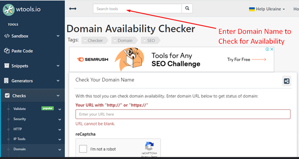 Trusted Domain Availability Checker Tool