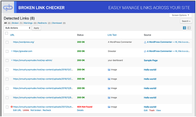 Broken Link Checker