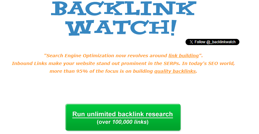backlinck watch 
